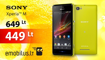 „Sony Xperia M“ tik 449 Lt!