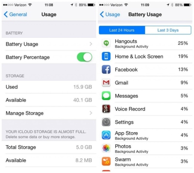 Kaip pagerinti baterijos veikimą įdiegus „iOS 8“?