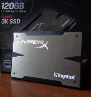 „Kingston HyperX 3K“ 120 GB SSD disko apžvalga