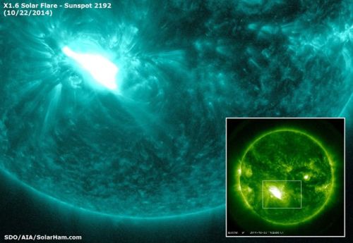 Geomagnetinė grėsmė: Saulė į mus atgręžė užtaisytą 14 kartų už Žemę didesnį gama žybsnių ir plazmos pabūklą