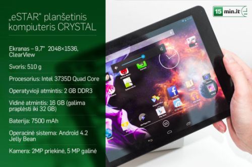 „eSTAR Crystal View“ – lietuviškas „iPadas“ norintiems sutaupyti