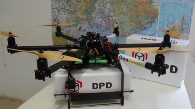 DPD plėtoja ambicijas gabenti siuntas dronais