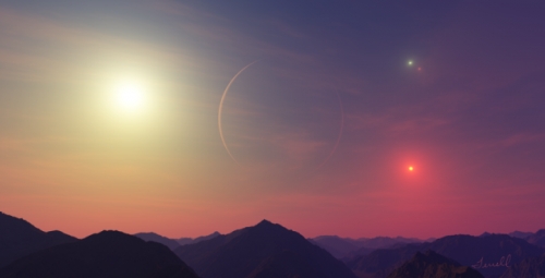 Atrasta planeta, kurios danguje pateka 4 saulės