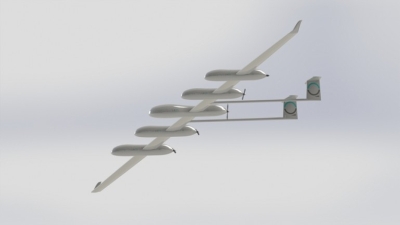 Interneto dronas „SkyOrbiter“ atliko savo pirmąjį bandomąjį skrydį