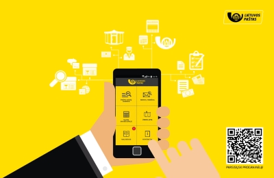 Informacija apie Lietuvos paštą – ir mobiliojoje programoje Informacija apie Lietuvos paštą – ir mobiliojoje programoje