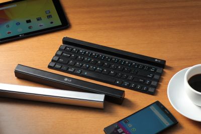 LG pristatė nešiojamą klaviatūrą išmaniesiems įrenginiams