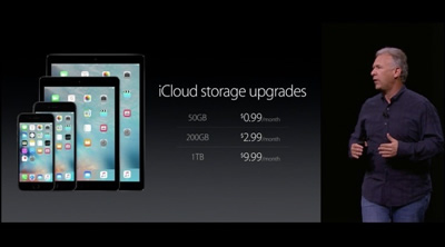 „Apple“ sumažino „iCloud“ talpinimo planų kainas „Apple“ sumažino „iCloud“ talpinimo planų kainas