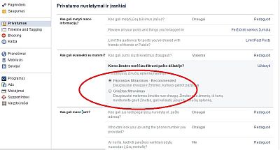 Kaip pakeisti „Facebook“ nustatymus, kad maksimaliai apsaugotumėte savo privatumą