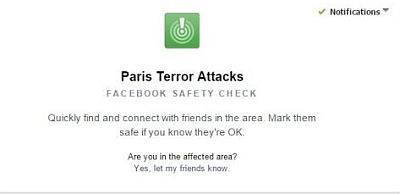 Feisbukas siūlo Paryžiaus gyventojams pasižymėti, kad jie yra saugūs