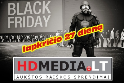 „Juodasis penktadienis“ el. parduotuvėje  HDMEDIA.LT