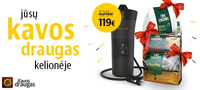 Kava automobilyje su „Handpresso“ kavos aparatu!