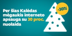 Per šias Kalėdas mėgaukis interneto apsauga su 30 proc. nuolaida