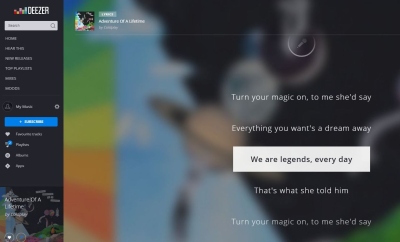 Naujas nemokamas turinys „Deezer“: dainas papildys jų tekstai