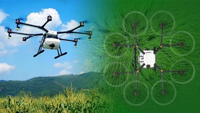 Dronai ateina ir į žemės ūkį: purškia laukus, žvalgo pasėlius ir taupo kaštus