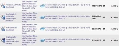 Nutenkintos septintosios kartos „Intel Core“ lusto specifikacijos