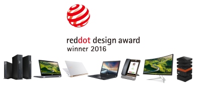 „Acer“ laimi septynis 2016 m. „Red Dot Product Design Awards“ apdovanojimus