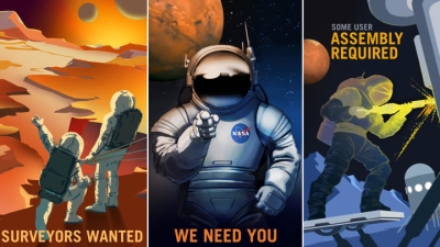 NASA dovanoja plakatus: ar jau užsirašėte savanoriu į Marsą?