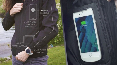 „Kickstarter“ pristatomi drabužiai, kurie gali telefoną įkrauti belaidžiu būdu