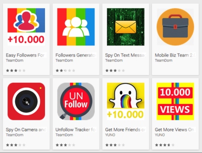 „Google Play“ atrastos fiktyvios programėlės, žadėjusios naujus sekėjus