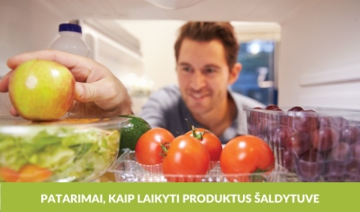 Kaip teisingai šaldytuve laikyti maisto produktus?