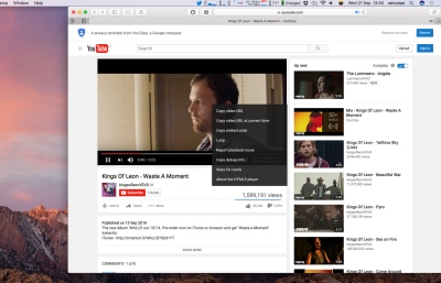 Kaip „macOS Sierra“ žiūrėti „YouTube“ video PIP (picture-in-picture) režimu