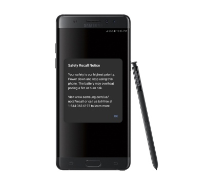 „Samsung Galaxy Note 7“ problemos nesibaigia