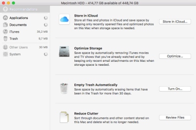 Kaip optimizuoti disko vietą „Mac“ su įdiegta „macOS Sierra“