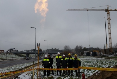 Tauragėje įrengtas gamtinių dujų skirstymo dujotiekis Tauragėje įrengtas gamtinių dujų skirstymo dujotiekis