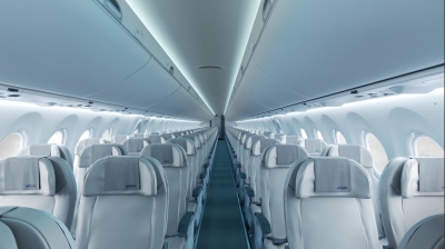 Rygoje pristatytas pirmasis pasaulyje orlaivis „Bombardier CS300“ Rygoje pristatytas pirmasis pasaulyje orlaivis „Bombardier CS300“