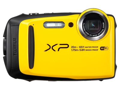 Kompaktiškas fotoaparatas „Fujifilm FinePix XP120“ nebijo nei vandens, nei smūgių, nei šalčio