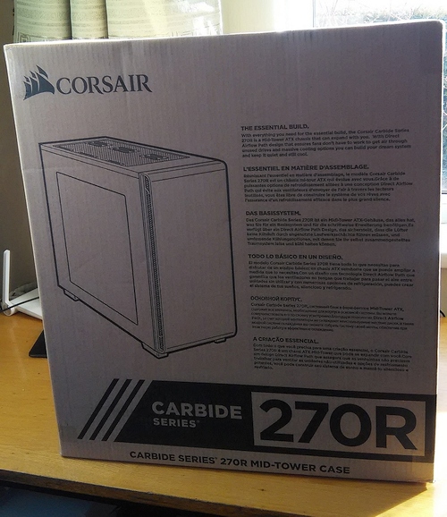 „Corsair Carbide 270R“ korpuso apžvalga