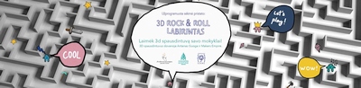 3D spausdintuvus laimės geriausią labirinto dizainą sukūrę mokyklų komandos