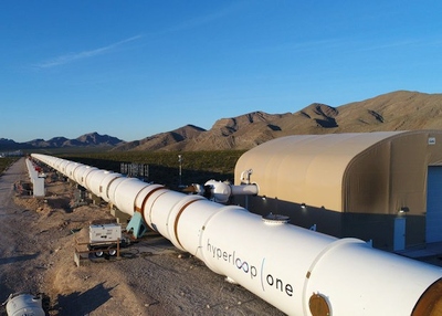 JAV pastatyta bandomoji „Hyperloop“ atkarpa JAV pastatyta bandomoji „Hyperloop“ atkarpa