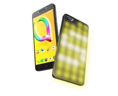 „Alcatel A5 LED“ telefonas vilios blizgučiais „Alcatel A5 LED“ telefonas vilios blizgučiais