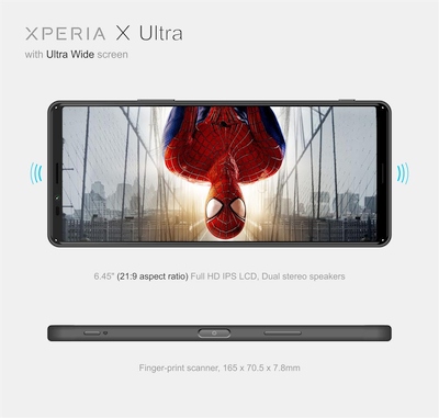 „Sony Xperia X Ultra“ gaus ekraną su 21:9 kraštinių santykiu