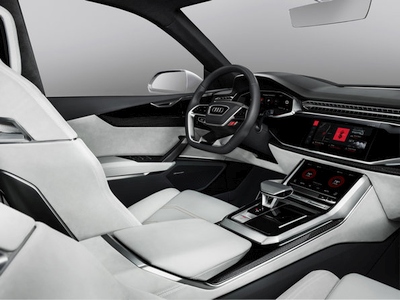 „Audi“ pristatė integruotą „Android“ operacinę sistemą, skirtą „Audi Q8 sport concept“ modeliui „Audi“ pristatė integruotą „Android“ operacinę sistemą, skirtą „Audi Q8 sport concept“ modeliui