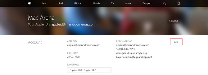 Kaip pakeisti „Apple ID“ elektroninio pašto adresą