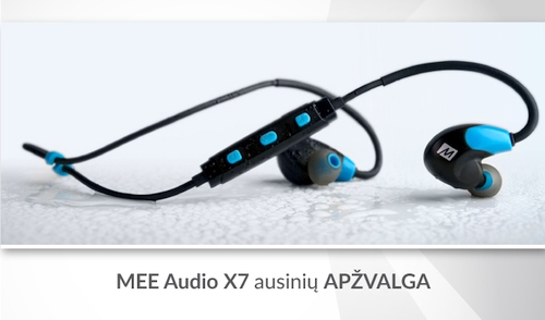 „MEE Audio X7“ ausinių apžvalga