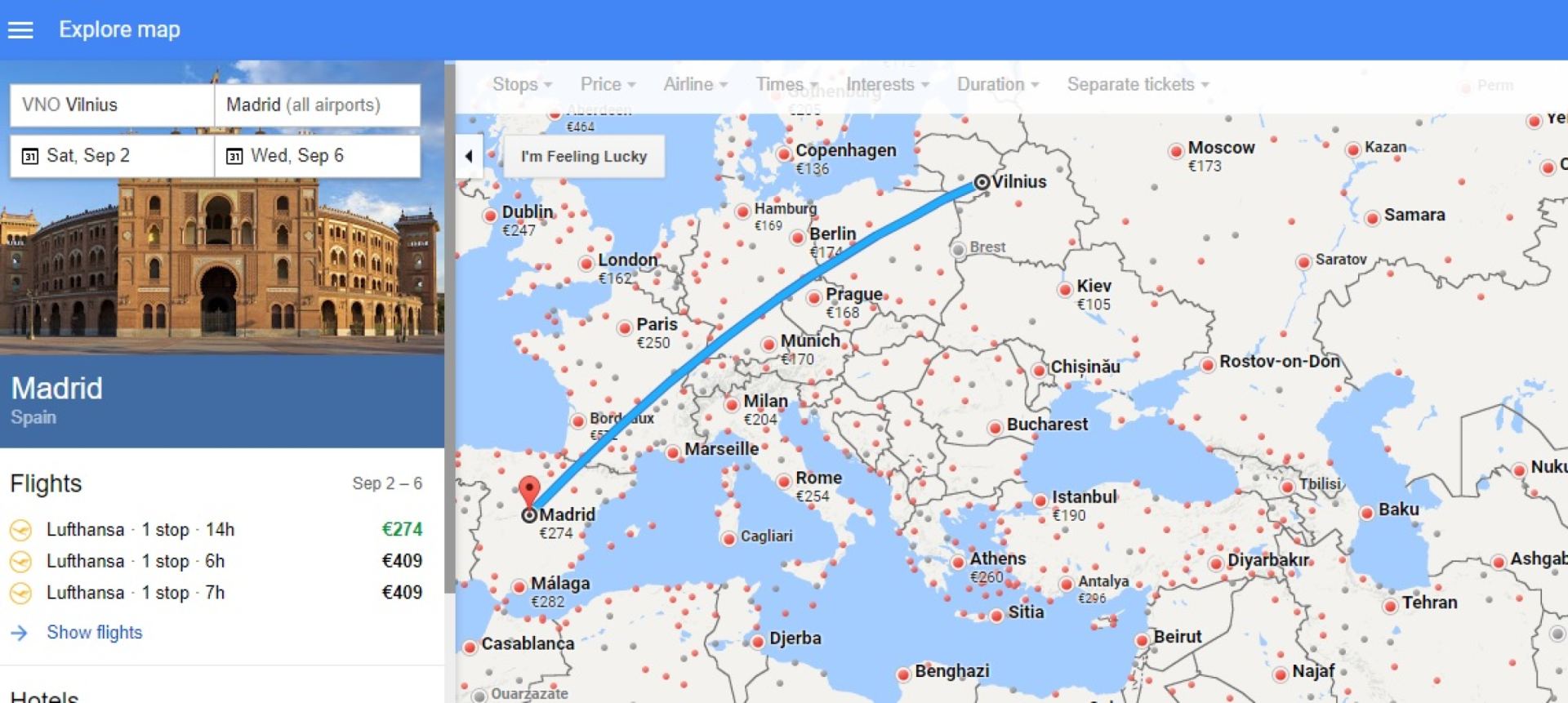 Norite skristi pigiau? Išmokite naudotis „Google Flight“