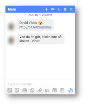 Reklaminio turinio platinimas per „Facebook“ keitimosi žinutėmis programą