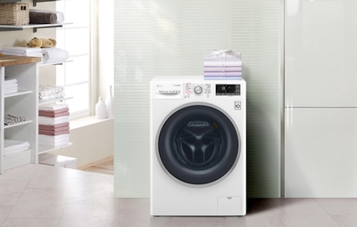 LG skalbimo mašinos su įmontuota džiovykle pardavimai išaugo tris kartus