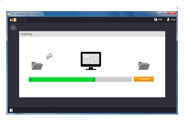 MOV failų taisymas „Hi5“ programine įranga