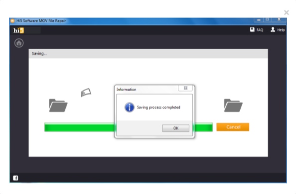 MOV failų taisymas „Hi5“ programine įranga