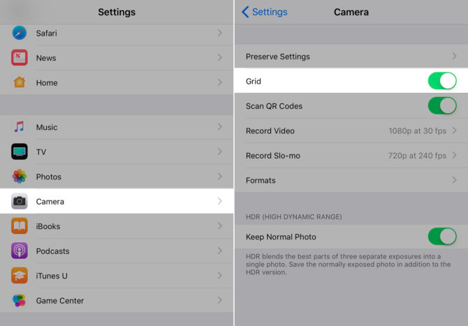 Kaip „iOS 11“ fotografuojant naudoti gulsčiuko funkciją