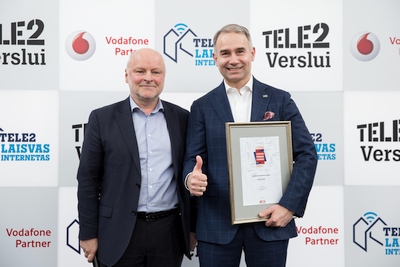 „Tele2“ antrus metus iš eilės tapo Lietuvos technologijų sektoriaus lydere