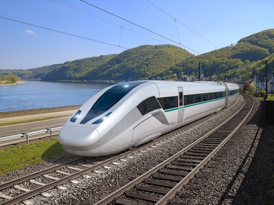 „Siemens“ pristatė naujos kartos traukinius „Velaro Novo“, galinčius važiuoti 360 km/val. greičiu „Siemens“ pristatė naujos kartos traukinius „Velaro Novo“, galinčius važiuoti 360 km/val. greičiu