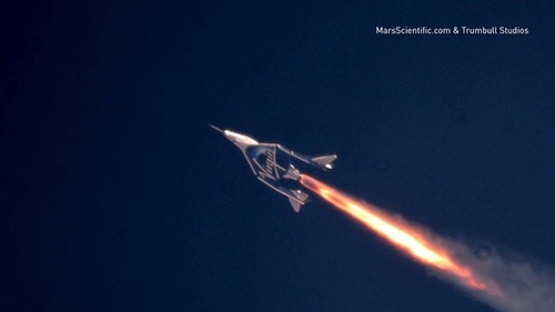 Virgin Galactic VSS Unity kosmolėkis pirmą kartą pasiekė mezosferą