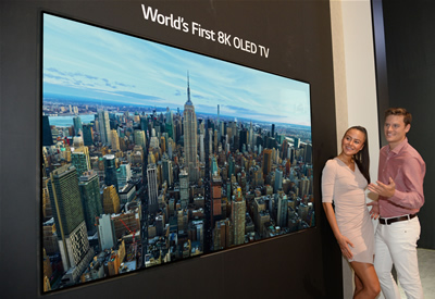 LG pristato pirmąjį pasaulyje 8K raiškos OLED televizorių LG pristato pirmąjį pasaulyje 8K raiškos OLED televizorių