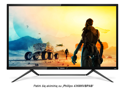 Patirk šią akimirką su „Philips 436M6VBPAB“