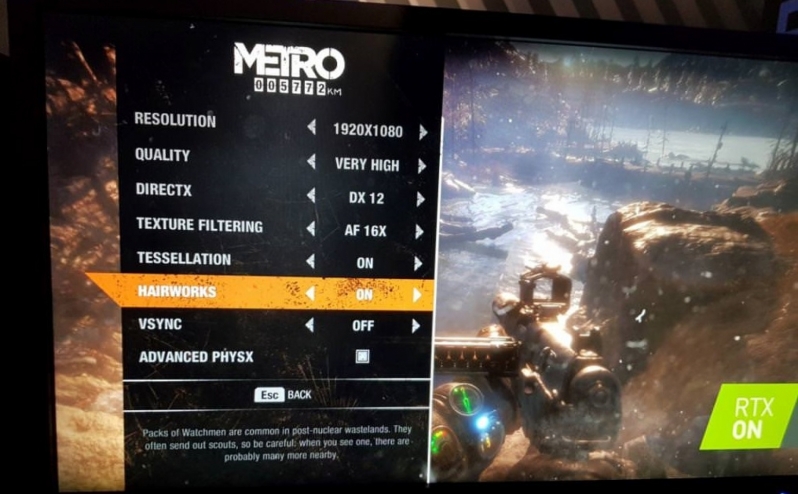 „Metro Exodus“ palaikys „Hairworks“, „Ray Tracing“ ir „PhysX“